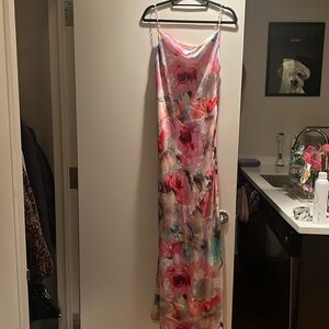 Liv Foster Sateen Cowl Neck Gown size 4